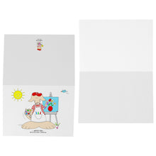 Load image into Gallery viewer, Artist Girl Blank Folded Note Cards