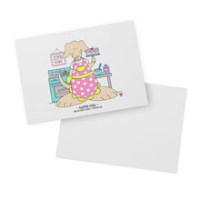 Load image into Gallery viewer, Baker Girl Blank Flat Note Cards
