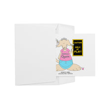 Load image into Gallery viewer, Bunco Girl Blank Flat Note Cards