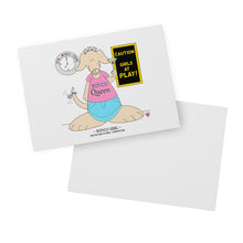 Load image into Gallery viewer, Bunco Girl Blank Flat Note Cards