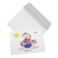 Load image into Gallery viewer, Cruise Girl Blank Folded Note Cards