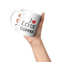 Load image into Gallery viewer, I_LOVE_COFFEE_Lifestyle_Raised_Hand_LH_Mockup.png