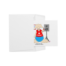 Load image into Gallery viewer, Karaoke_Girl_Blank_Flat_Note_Cards_H_Mockup_4_Mockup.png