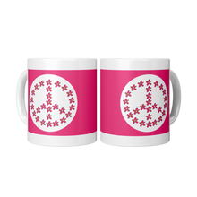 Load image into Gallery viewer, NEW_NEON_RED_PEACE_2_Mugs_Center_Mockup.png