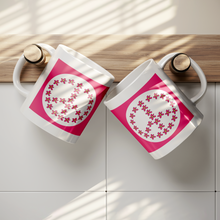 Load image into Gallery viewer, NEW_NEON_RED_PEACE_Lifestyle_Hanging_Mockup.png