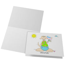 Load image into Gallery viewer, Peace & Love Girl Blank Folded Note Cards