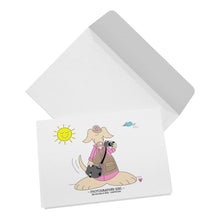 Load image into Gallery viewer, Photographer Girl Blank Folded Note Cards
