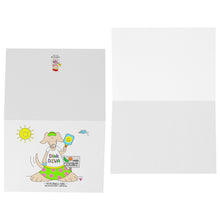 Load image into Gallery viewer, Pickleball Girl Blank Folded Note Cards