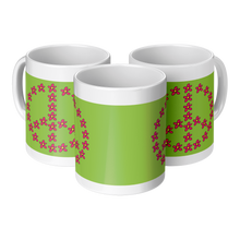 Load image into Gallery viewer, Red_Flower_Peace_Mug_3pc_Triangle_View_Mockup.png