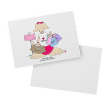 Load image into Gallery viewer, Shopper_Girl_Blank_Flat_Note_Cards_H_Mockup_5_Mockup.png
