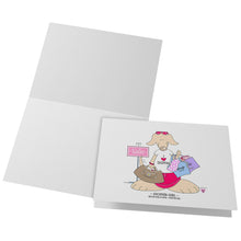 Load image into Gallery viewer, Shopper Girl Blank Folded Note Cards