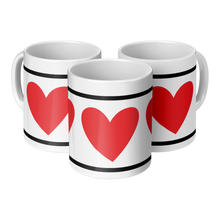 Load image into Gallery viewer, THREE_RED_HEARTS_3pc_Triangle_View_Mockup.png