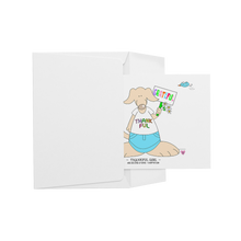 Load image into Gallery viewer, Thankful_Girl_Blank_Flat_Note_Cards_H_Mockup_4_Mockup.png