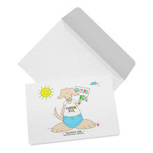Load image into Gallery viewer, Thankful Girl Blank Folded Note Cards