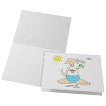 Load image into Gallery viewer, Thankful Girl Blank Folded Note Cards