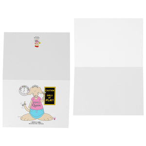 Bunco Girl Blank Folded Note Cards