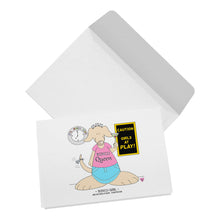 Load image into Gallery viewer, Bunco Girl Blank Folded Note Cards
