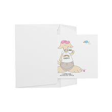 Load image into Gallery viewer, Coffee Girl Blank Flat Note Cards
