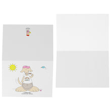 Load image into Gallery viewer, Coffee Girl Blank Folded Notecards
