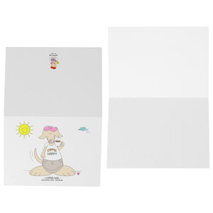 Coffee Girl Blank Folded Notecards