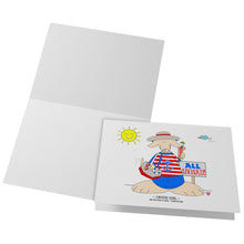 Load image into Gallery viewer, Cruise Girl Blank Folded Note Cards
