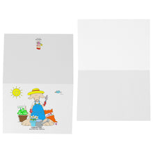 Load image into Gallery viewer, Garden Girl Blank Folded Note Cards
