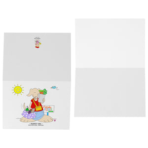 Market Girl Blank Folded Note Cards