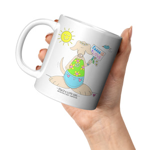 Peace and Love Girl Mug