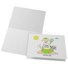Load image into Gallery viewer, Pickleball Girl Blank Folded Note Cards
