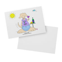 Load image into Gallery viewer, Wine_GIrl_Blank_Flat_Note_Cards_H_Mockup_5_Mockup.png
