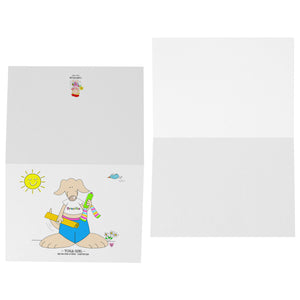 Yoga Girl Blank Folded Note Cards