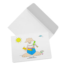 Load image into Gallery viewer, Yoga Girl Blank Folded Note Cards
