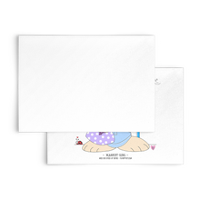 Load image into Gallery viewer, Market Girl Blank Flat Note Cards
