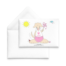 Load image into Gallery viewer, Love Girl Blank Flat Note Cards
